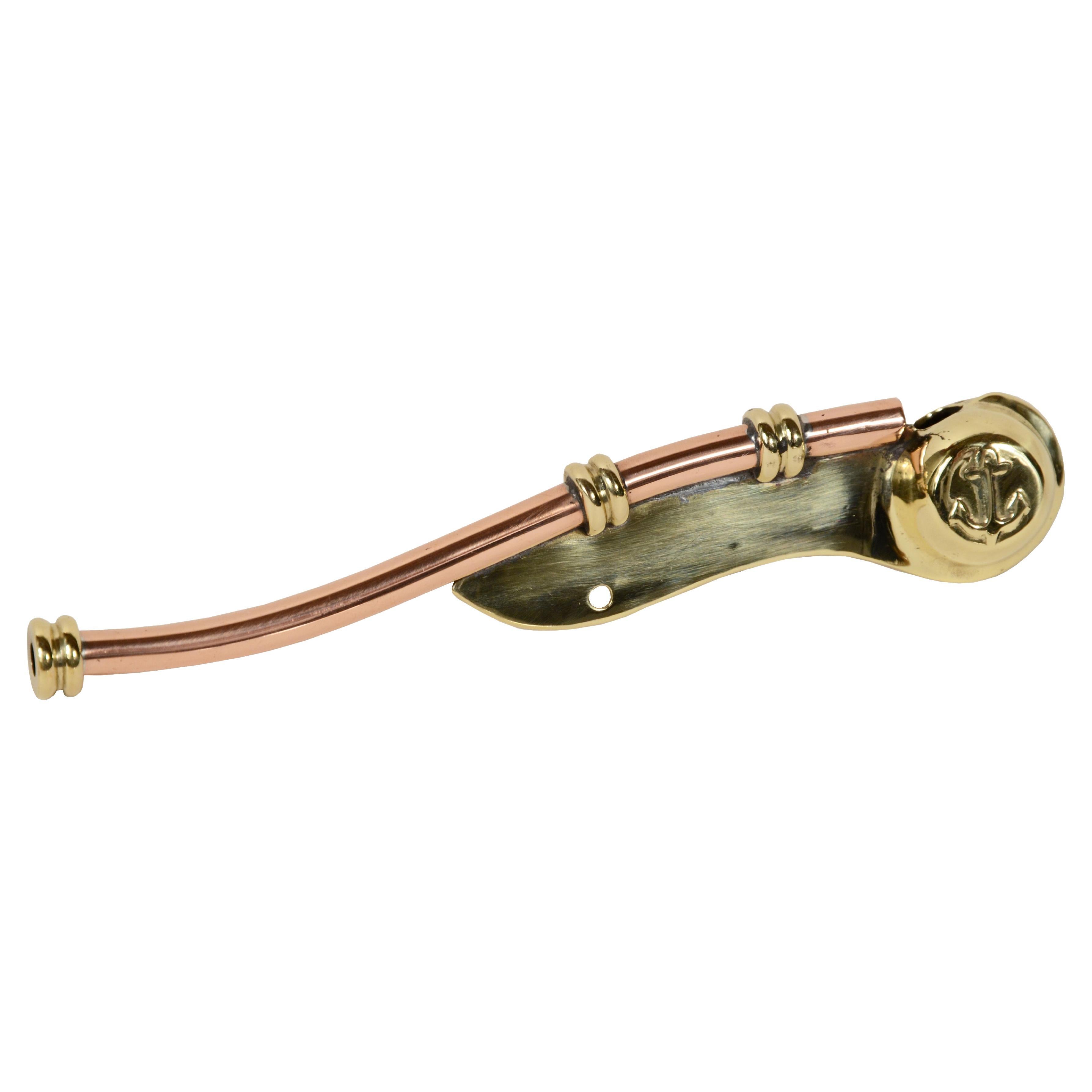Boatswain's whistle in brass and copper English manufacture of the 1930s.