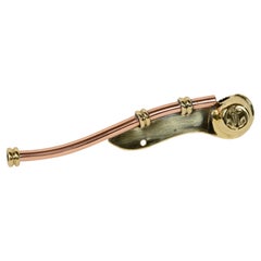 Vintage Boatswain's whistle in brass and copper English manufacture of the 1930s.