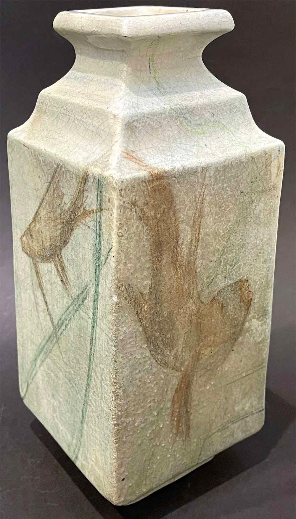 Français Vase Art déco unique de Fevola pour Lachenal, années 1920 en vente