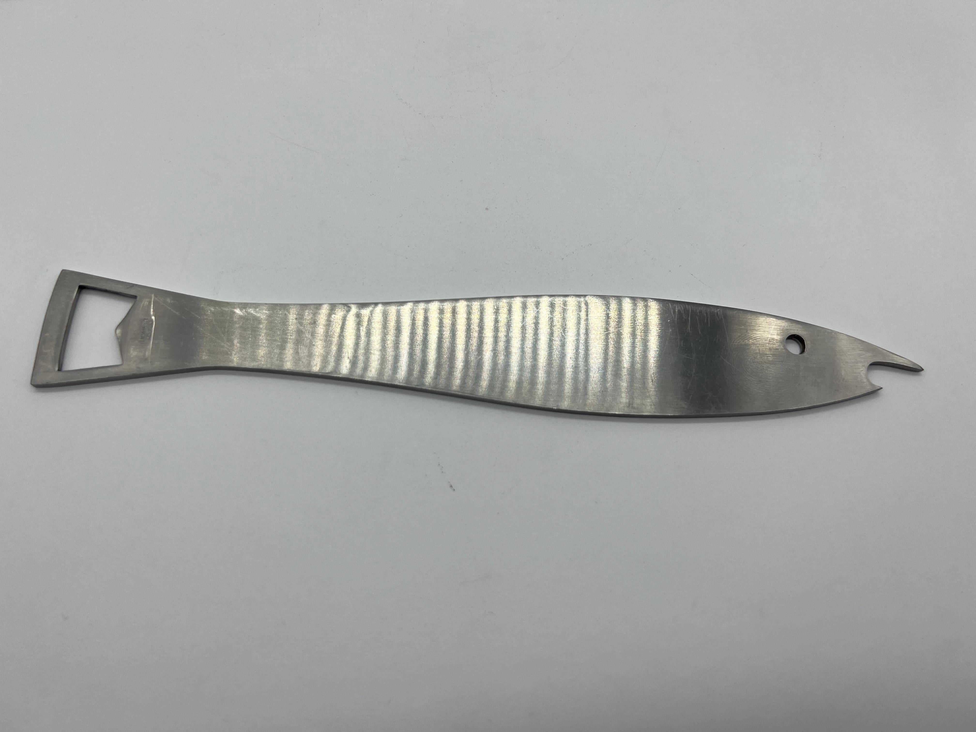 Fish Bottle Opener, Metal, Carl Auböck Vienna, Austria For Sale 1