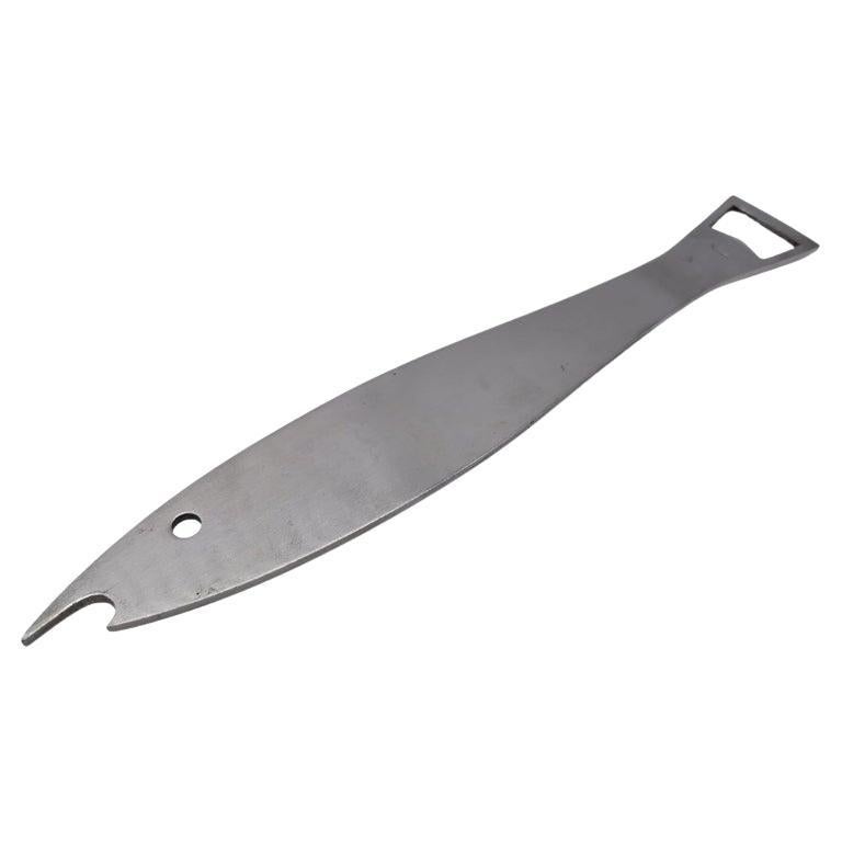 Fish Bottle Opener, Metal, Carl Auböck Vienna, Austria For Sale