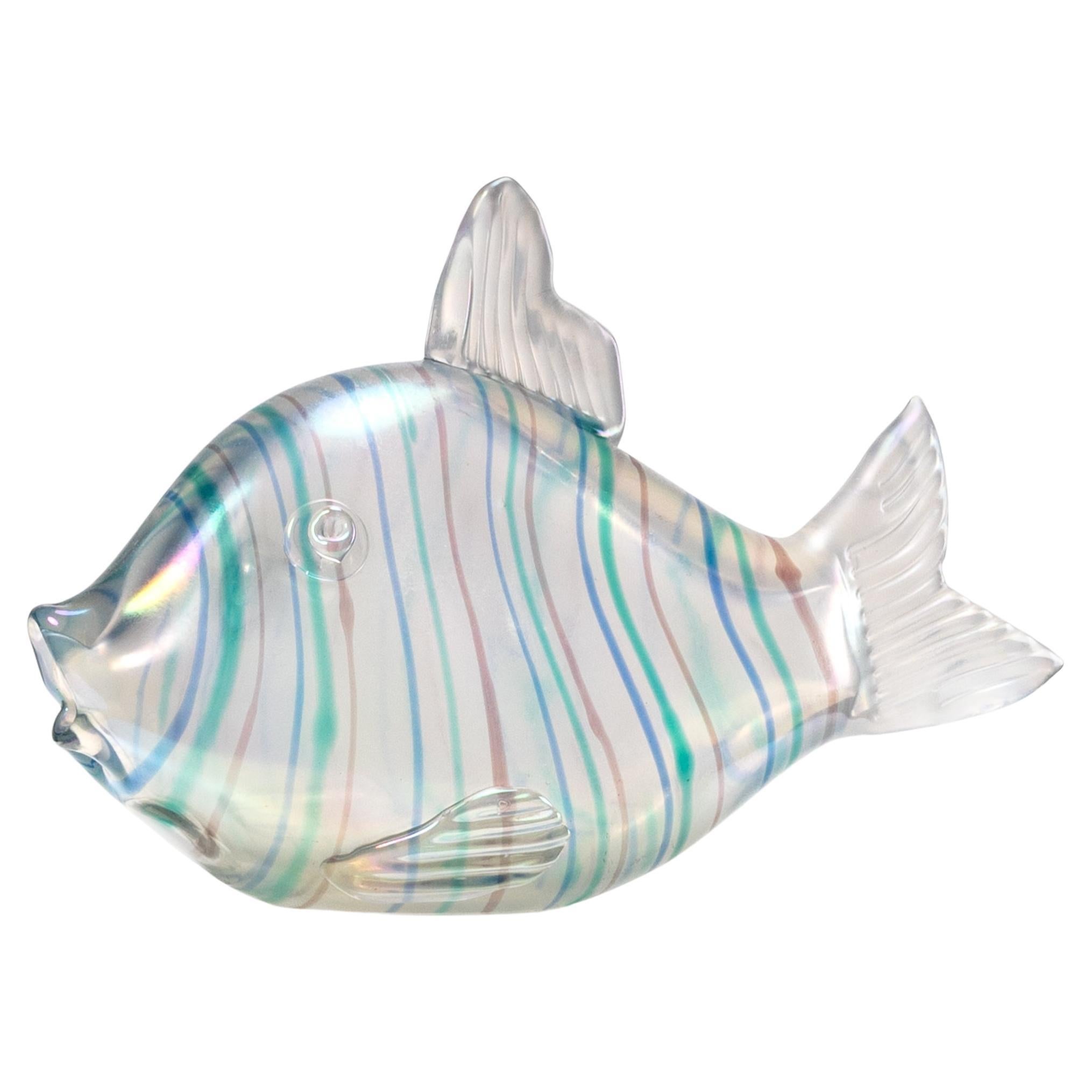 "Fisch" von Tyra Lundgren, Skulptur aus Murano-Glas im Angebot