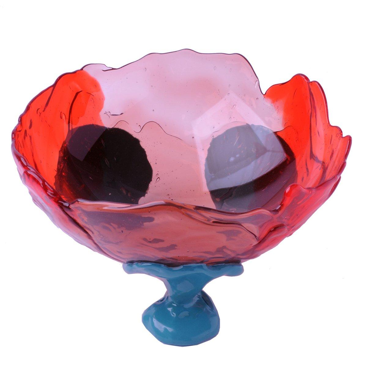 Fait main Fish Design - Vase Big Collina - Rose antique clair, rouge clair et océan mat en vente