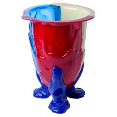 Fish Design Gaetano Pesce Amazonia L Vaso in resina, Blu, Bordeaux, Greene & Greene