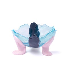 Fish Design Gaetano Pesce Big Collina Vase L Clear Aqua, Grey, Pastel Pink