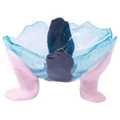 Fish Design Gaetano Pesce Big Collina Vase L Klar Aqua, Grau, Pastellrosa