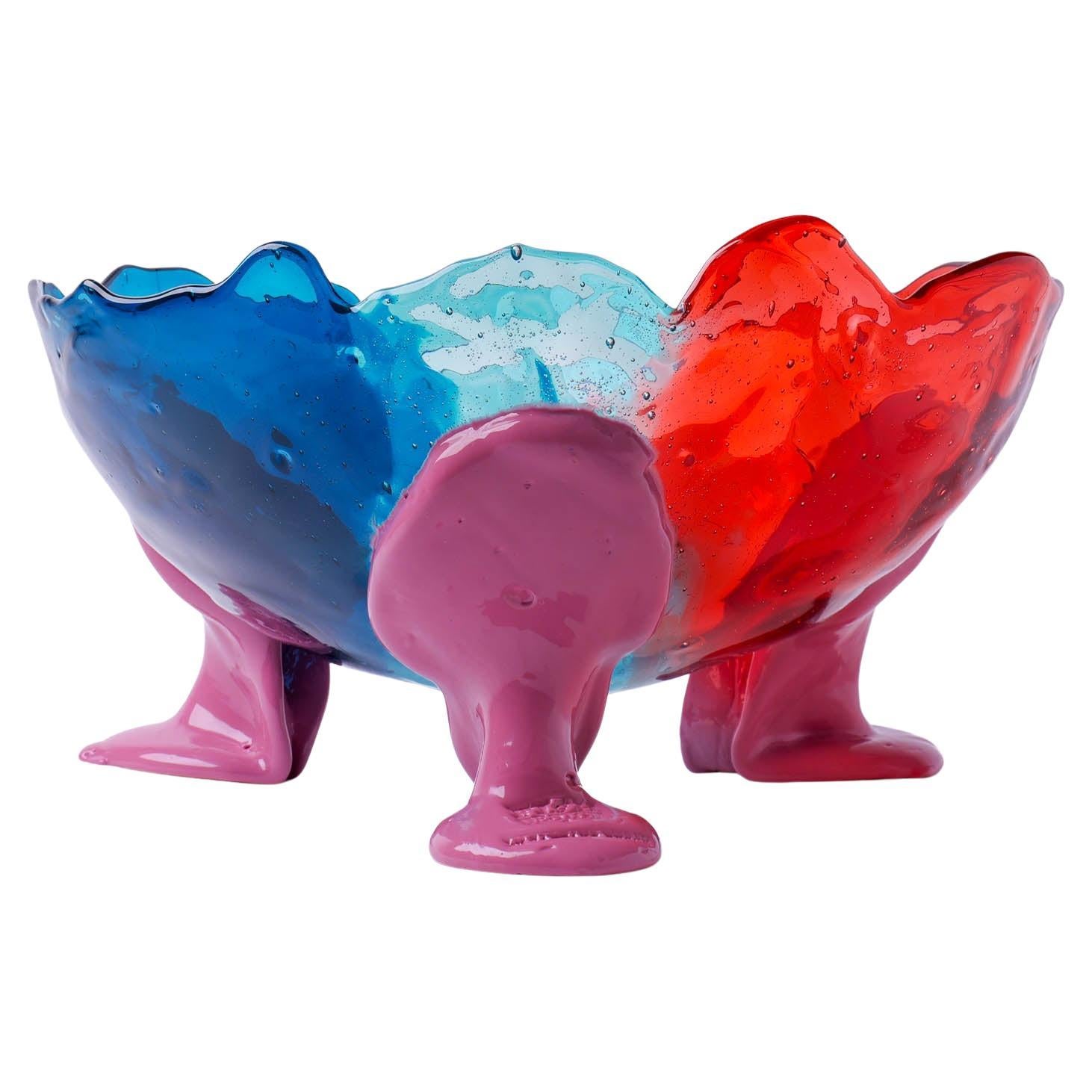 Fish Design Gaetano Pesce Jarrón Collina Grande L Rubí Oscuro, Aqua, Esmeralda, Malva en venta