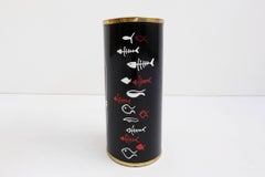 Fish Enameled Metal Umbrella Stand