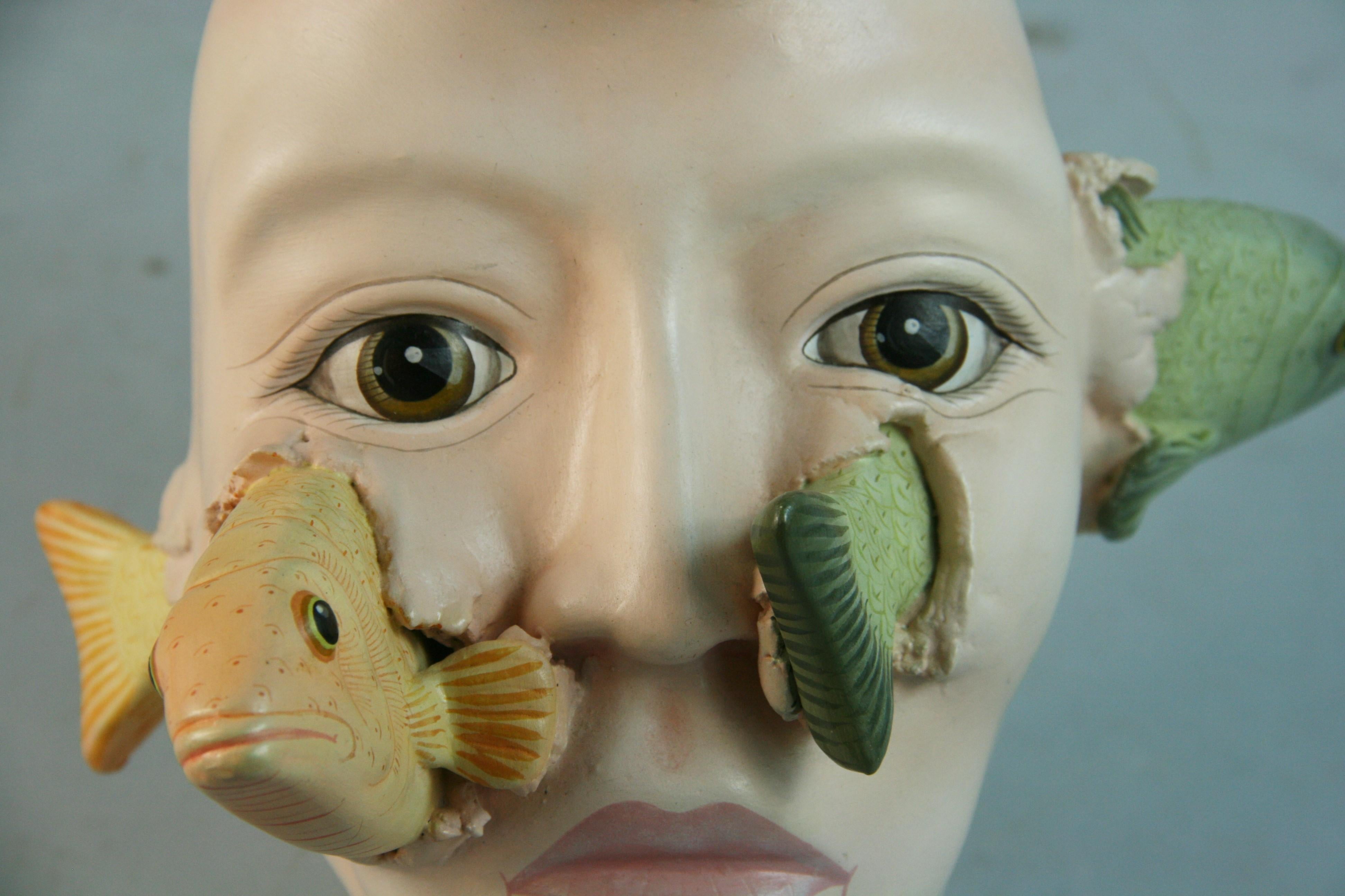 realistic fish head