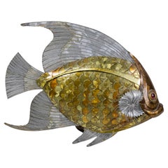 Fish in Copper, Brass and Tin Leaves, 1970s