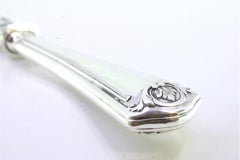 Fish knife with silver handle