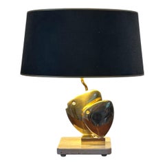 Fish lamp by somchai, hattakitkosol made in brass 1970