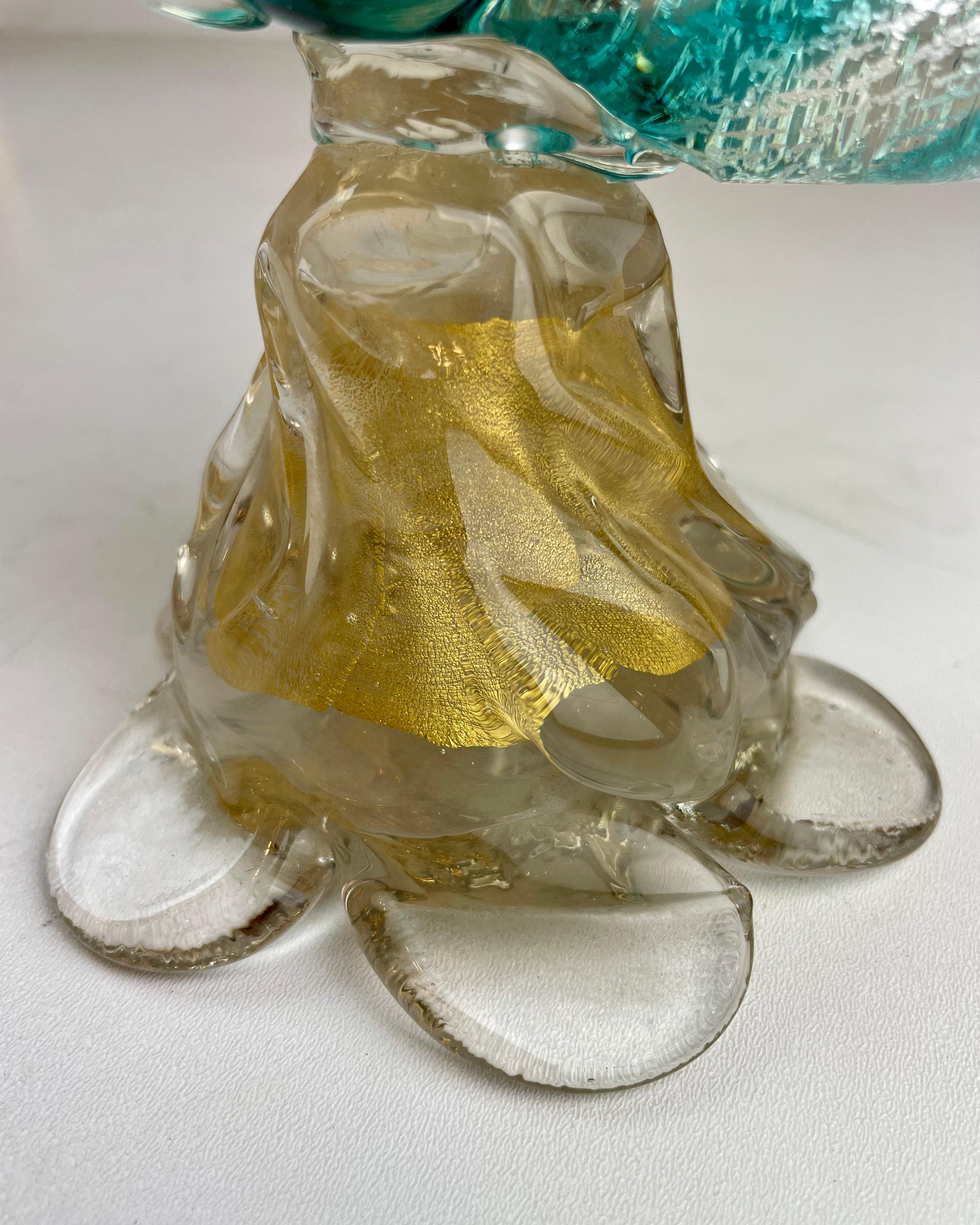 Sculpture en verre de Murano représentant un poisson, années 1960 en vente 4