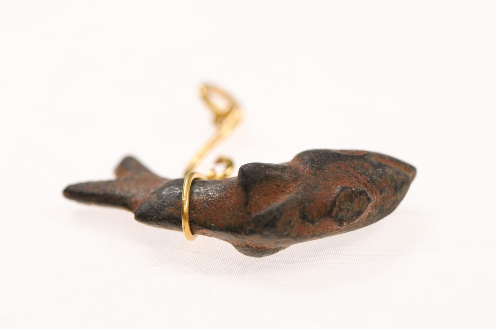 Fish on a hook Roman Pendant For Sale 8