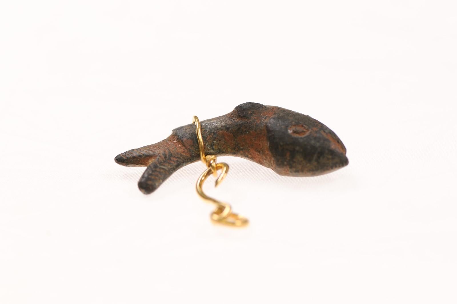 Fish on a hook Roman Pendant For Sale 2