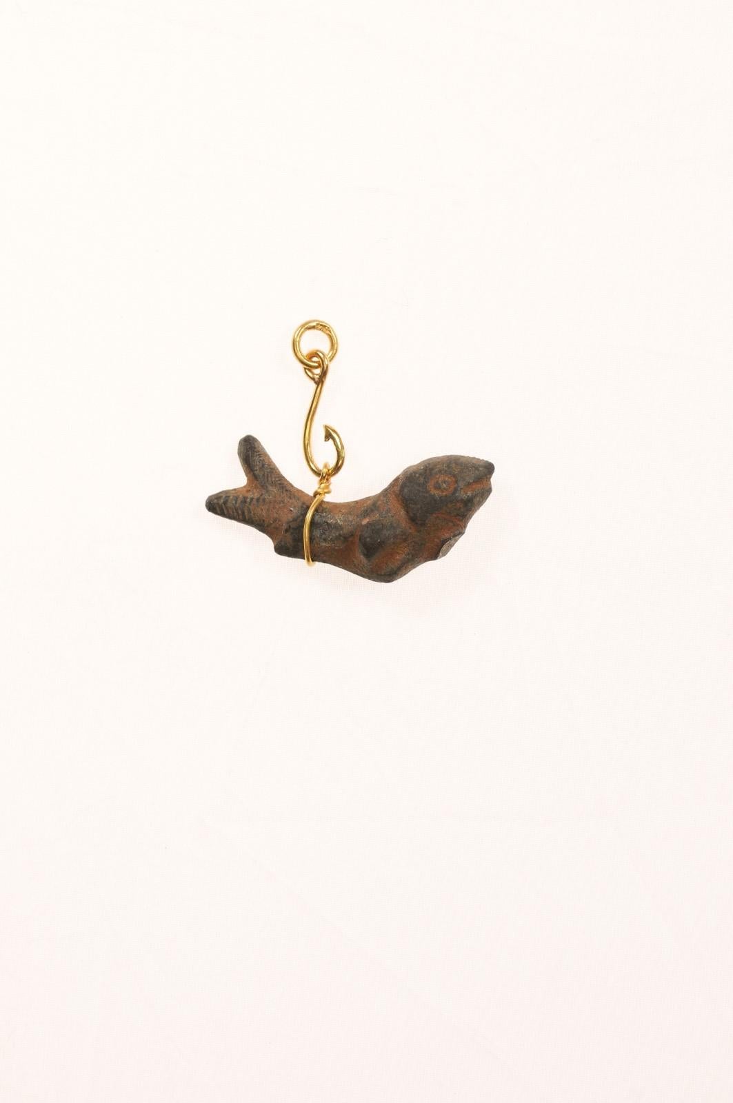 Fish on a hook Roman Pendant For Sale 3