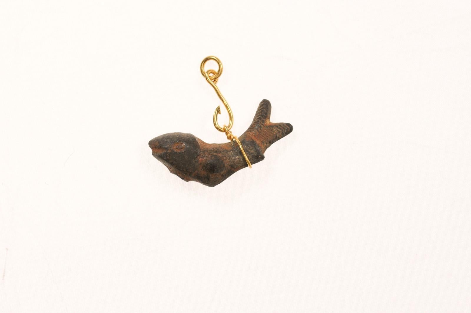 Fish on a hook Roman Pendant For Sale 4