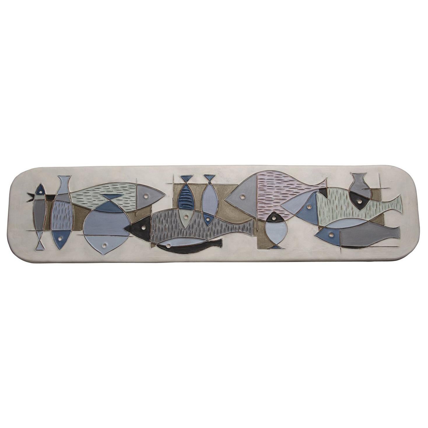 Fish Plate by Aldo Londi For Sale