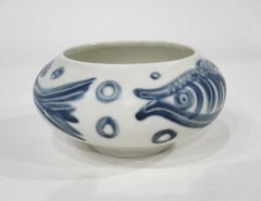 Rorstrand Fish Pottery Bowl by Carl Harry Stalhane -Sweden