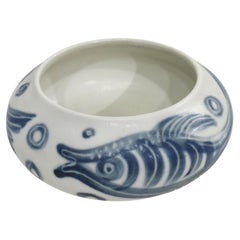 Fish Pottery Bowl by Carl Harry Stalhane for Rorstrand Sweden 