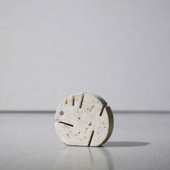 Fish Sculpture in Travertine Marble by Fratelli Mannelli