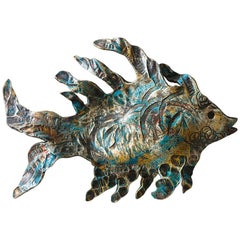 Fish Sculpture Wrought Iron, 21st Century