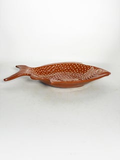 Fish-shaped ceramic dish, France, 1970