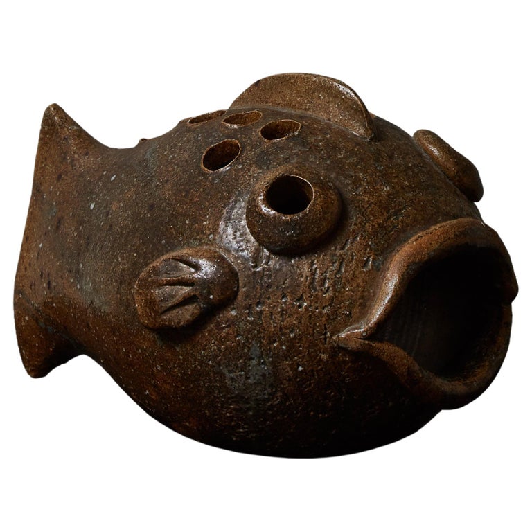 Fish Shaped Ceramic Table Lamp For Sale