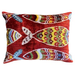 Fish Silk Velvet Handmade Pillow