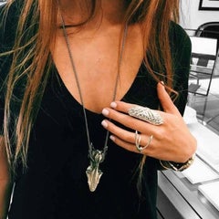 Fish Skull Pendant, Gold Plated