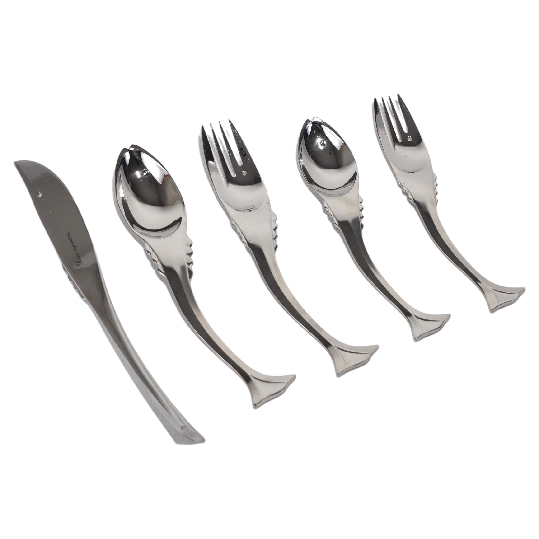 Fish Stainless Steel Flatware Set by Ricci Argentieri