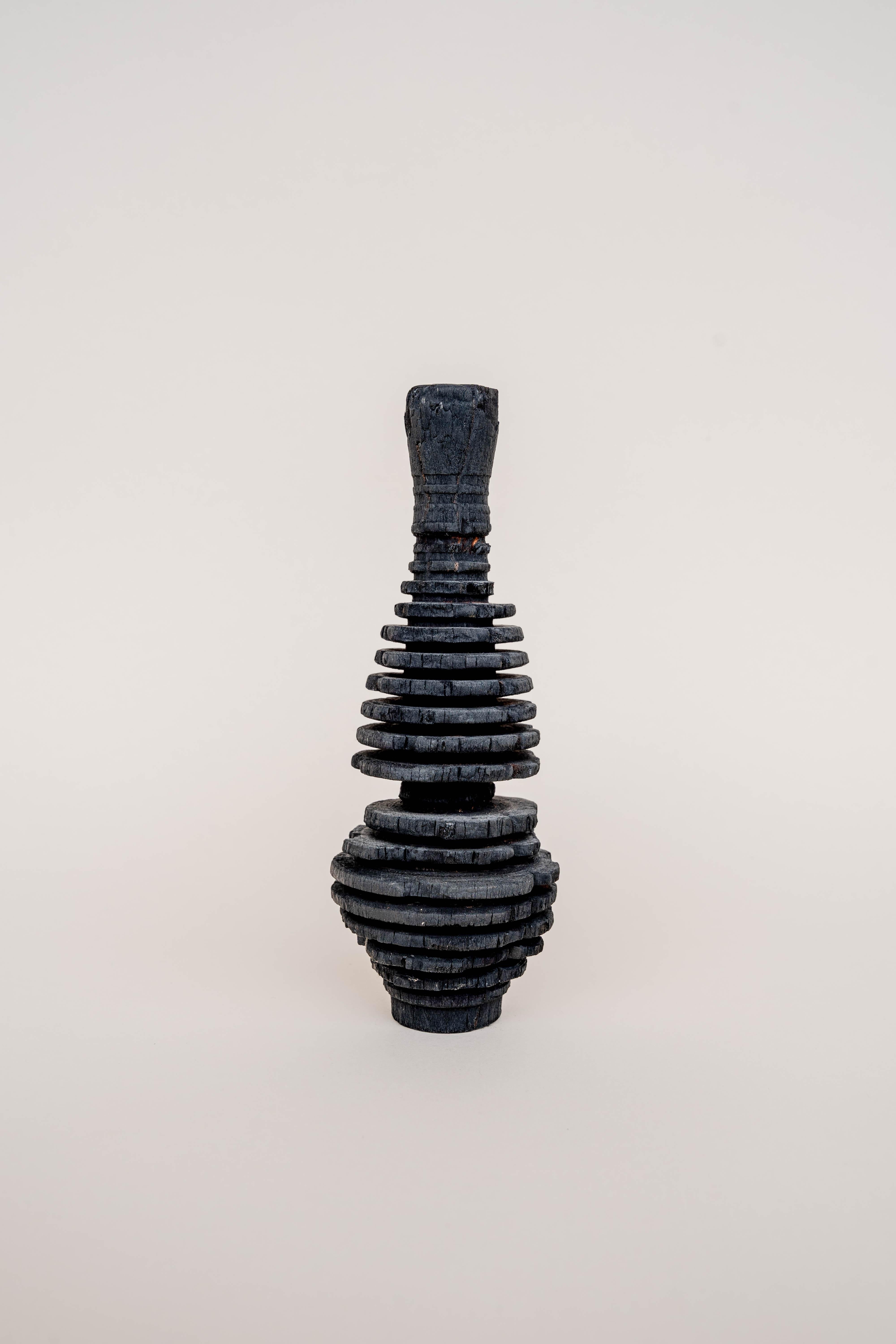 Fish Tail Burnt Vase by Daniel Elkayam For Sale 3