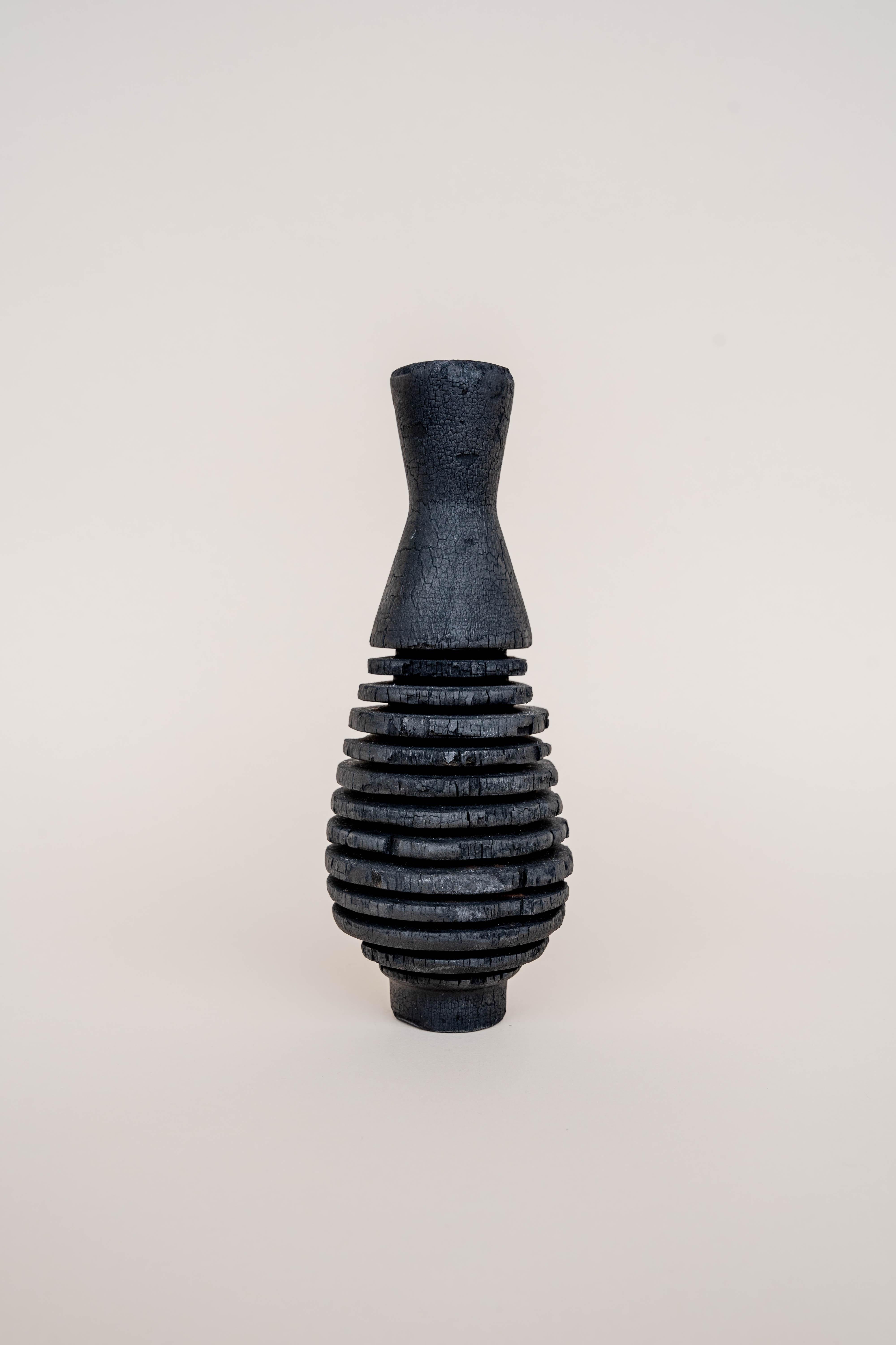 Fish Tail Burnt Vase by Daniel Elkayam For Sale 7
