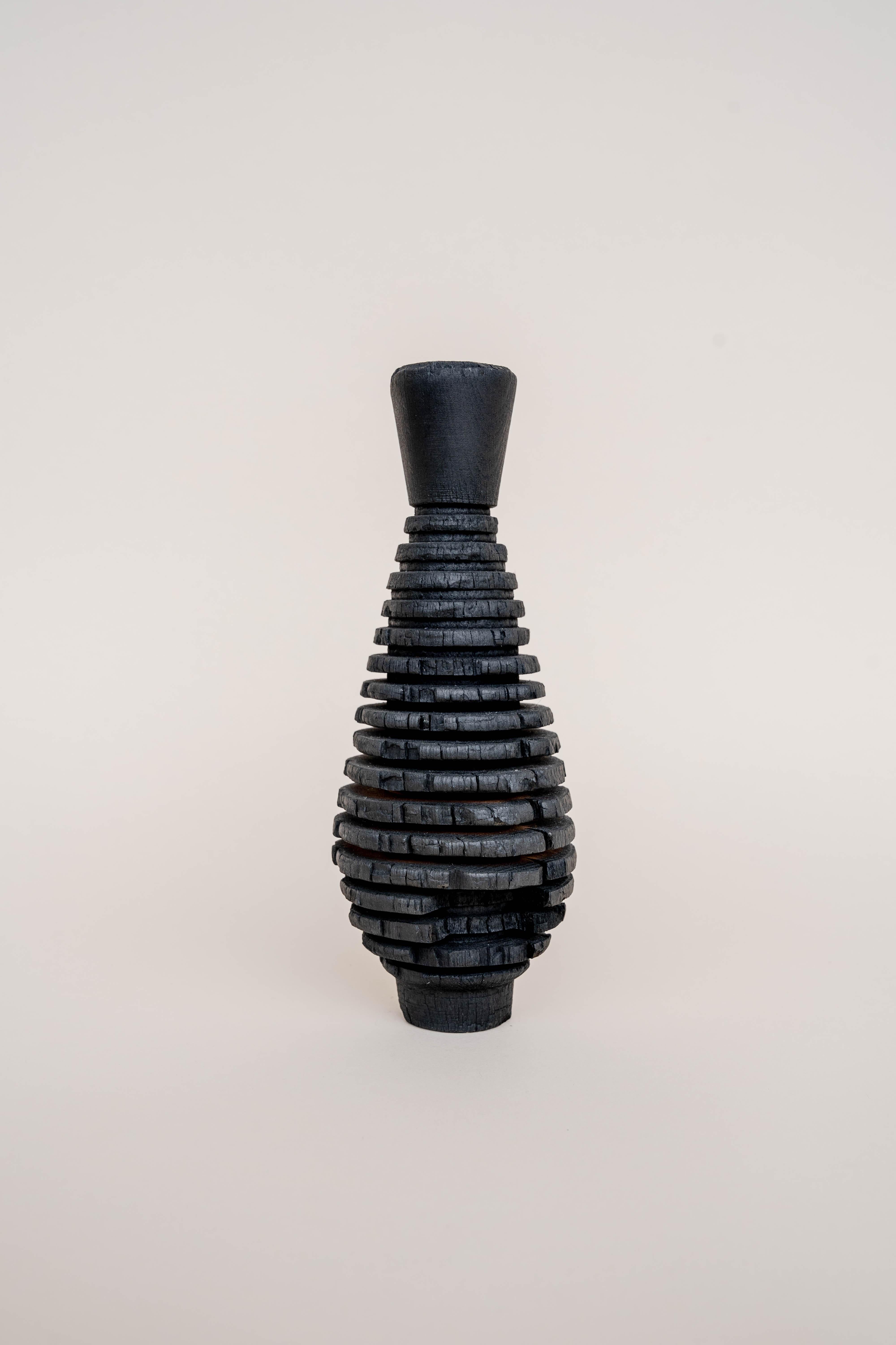 Fish Tail Burnt Vase by Daniel Elkayam For Sale 10