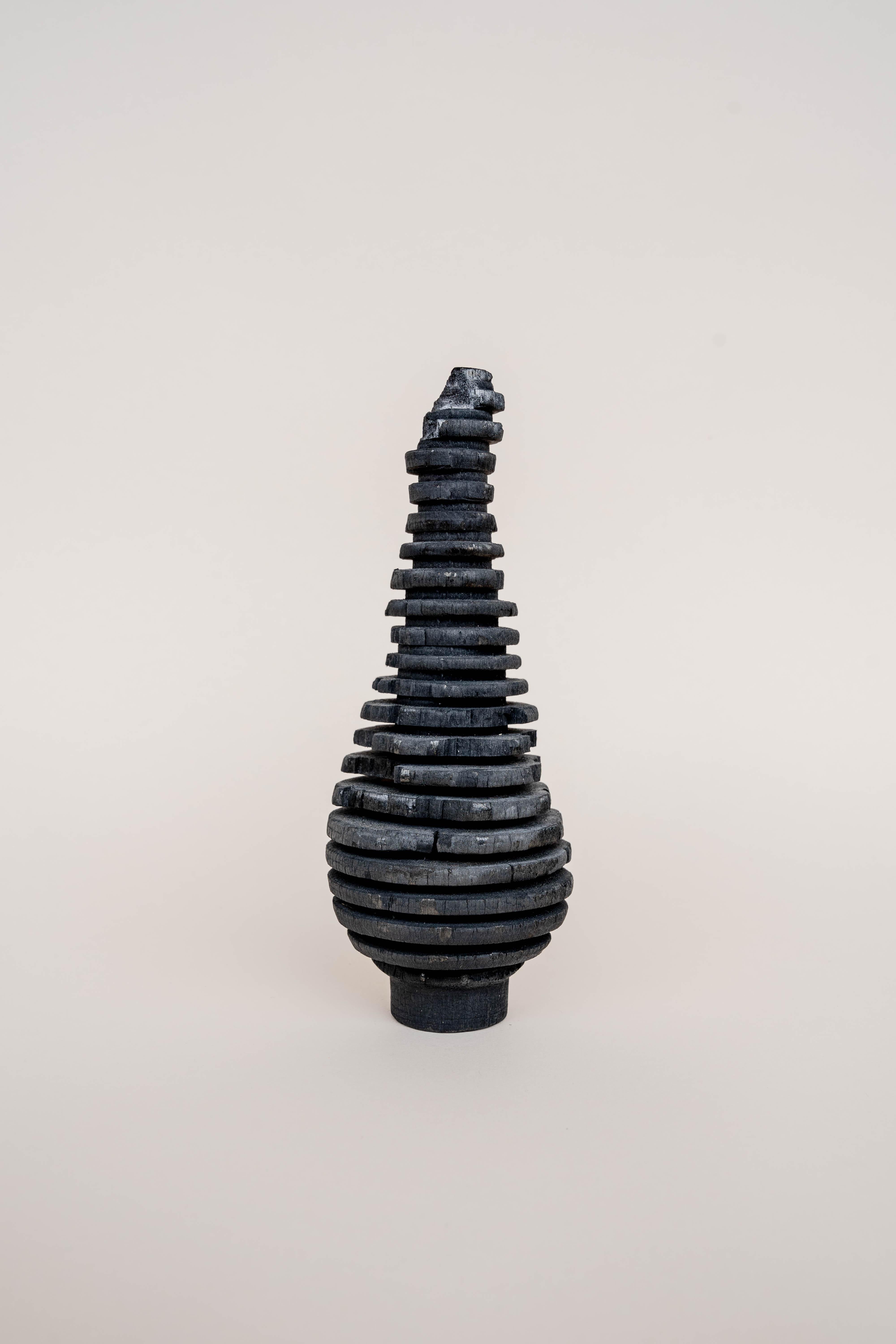 Fish Tail Burnt Vase by Daniel Elkayam For Sale 12