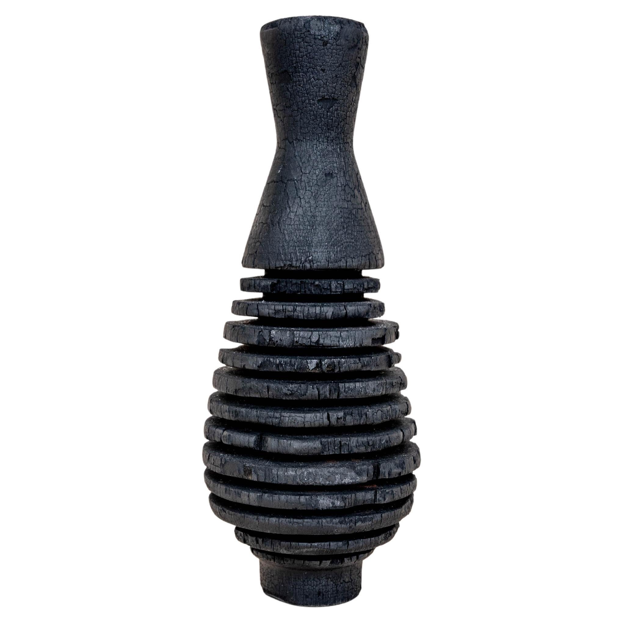 Fish Tail Burnt Vase by Daniel Elkayam For Sale