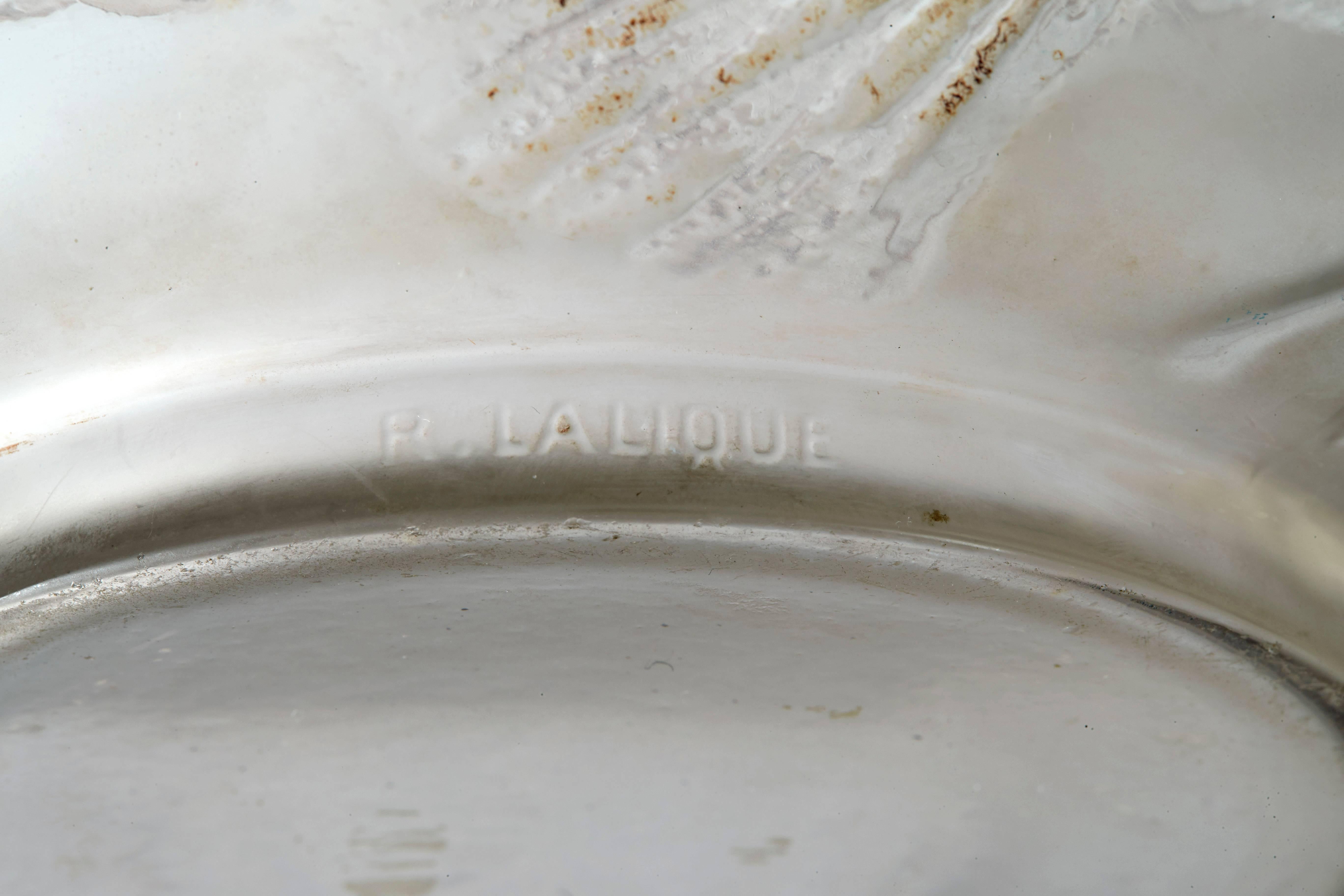 lalique fish vase