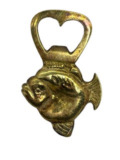 Fish Vintage Bottle Opener Mid-Century Modern Metal Breweriana Barware