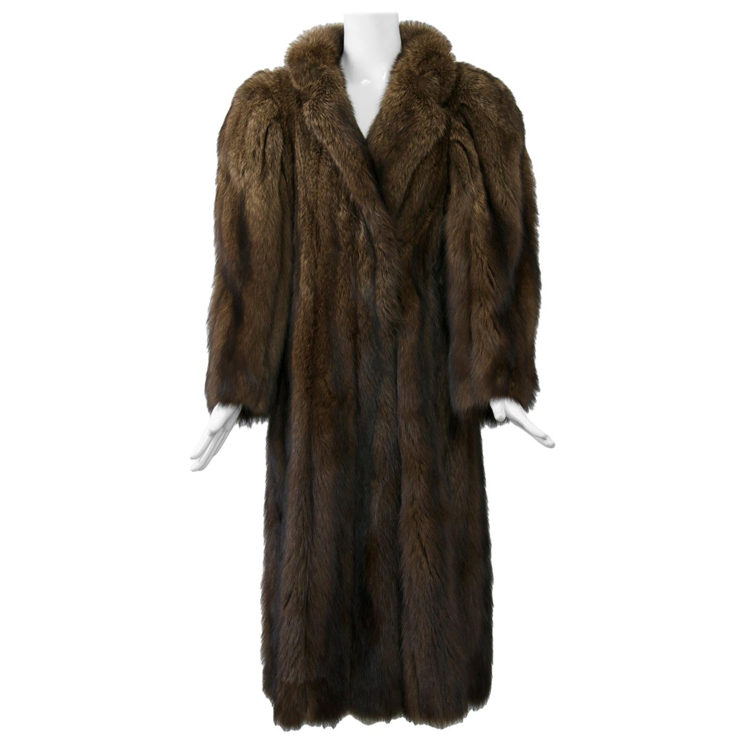Fisher Fur Coat by Alixandre For Sale