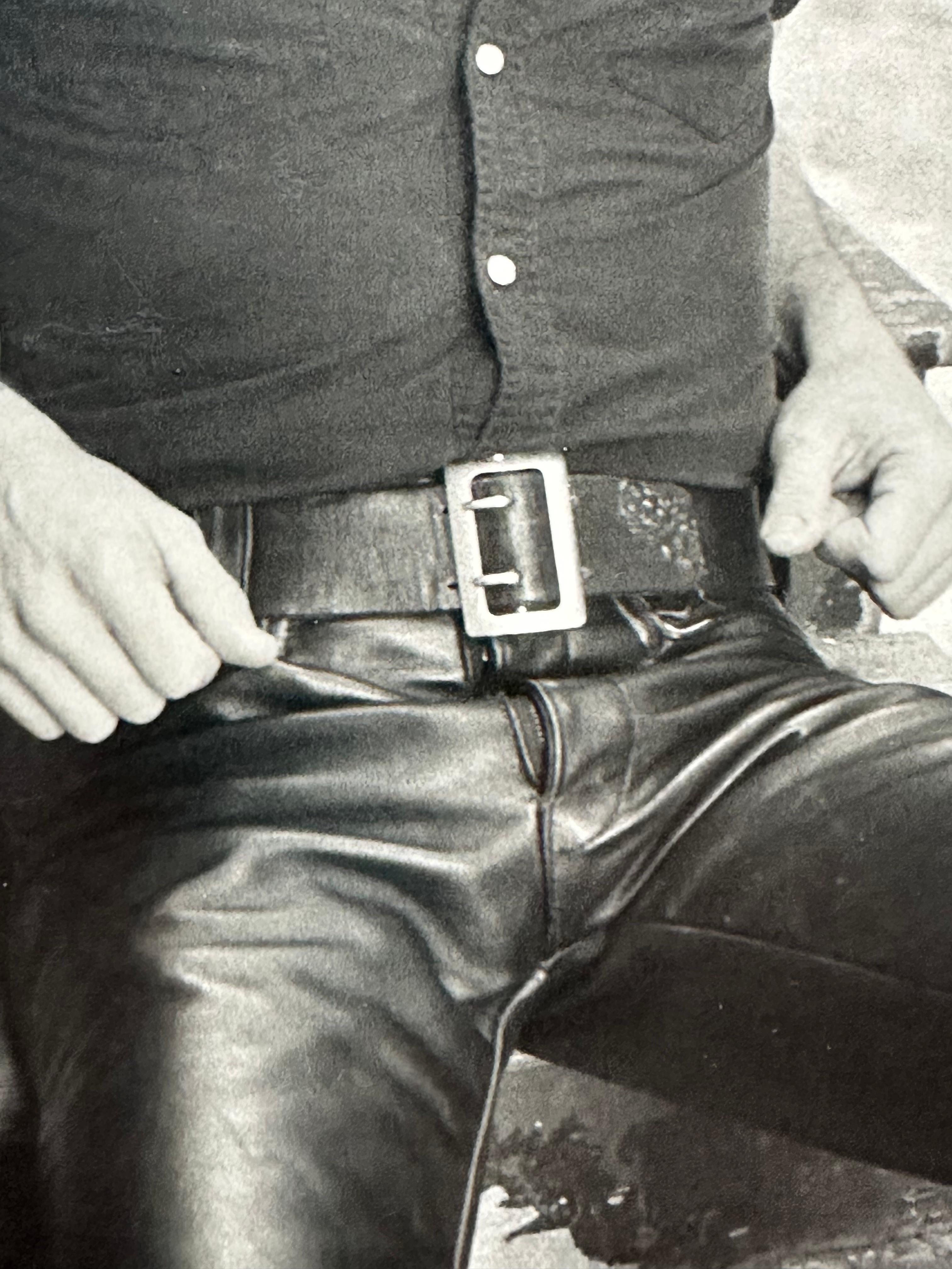 Untitled, (Leatherman Cowboy), Castro, San Francisco. - Realist Photograph by Fisher Ross