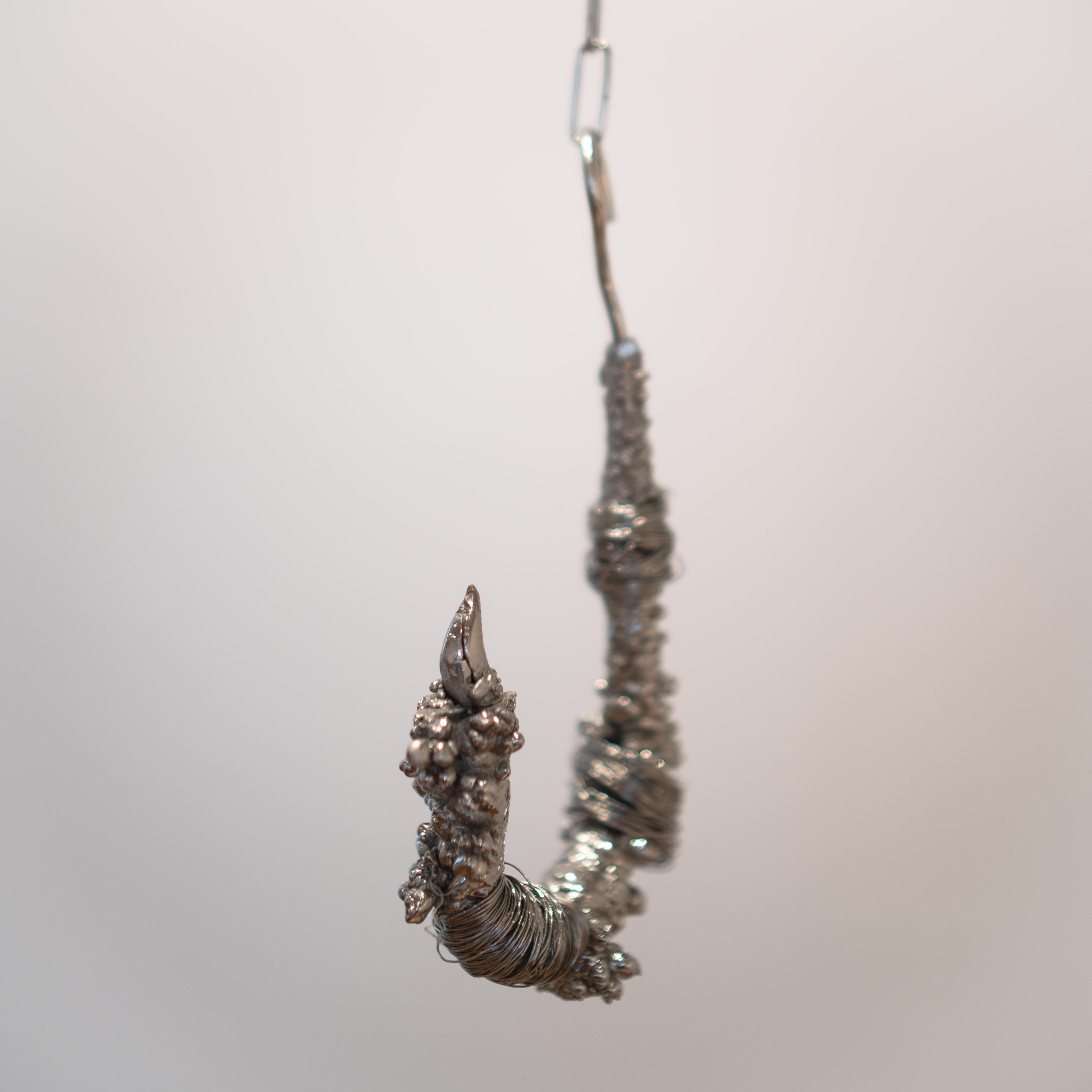 XXIe siècle et contemporain Crochet de pêcheur, bougeoir sculptural en vente