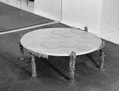 Table de pêcheur, avec plateau en onyx