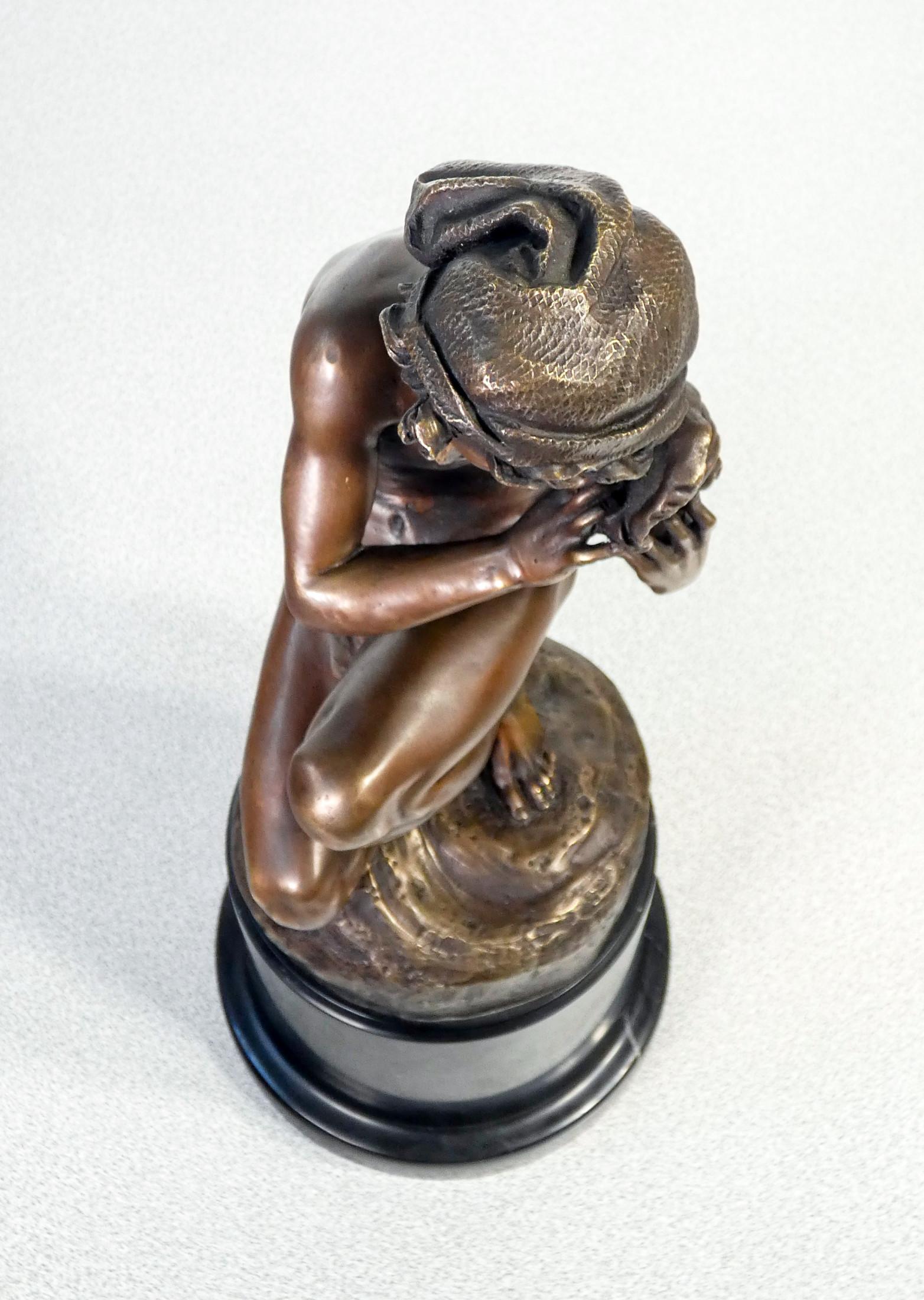 Fisherman with Shell, Copy of the Original by J.B. Carpeaux, France, Early 20thC For Sale 4
