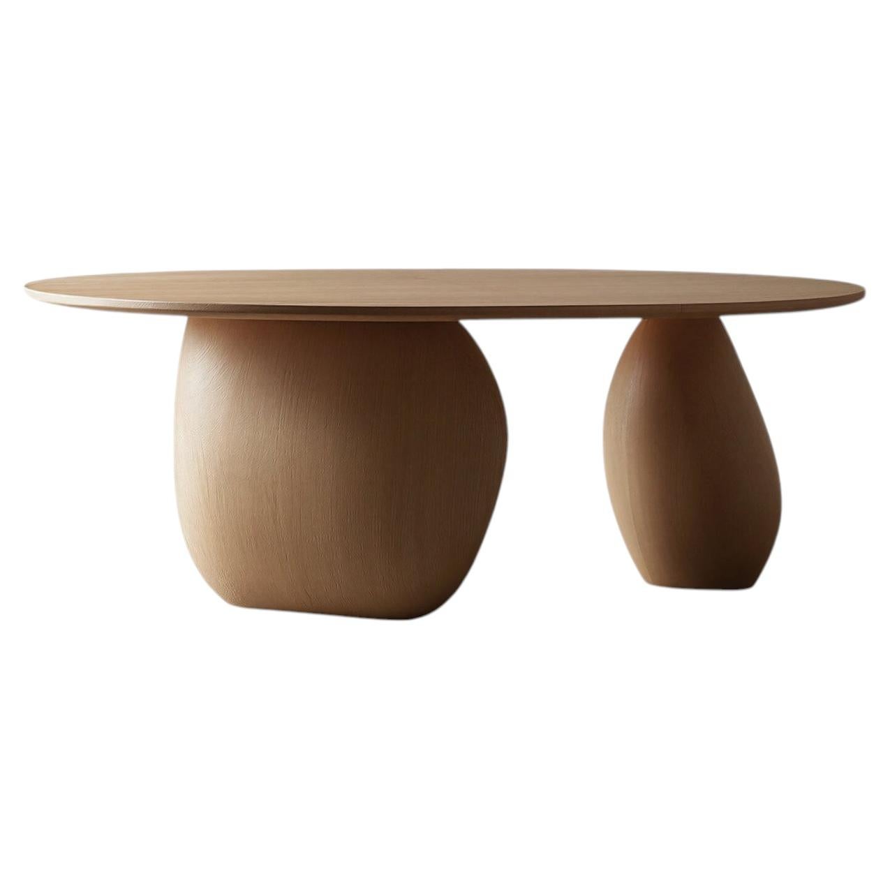 Fishes No24 by NONO Dining Table Conference Oak Table For Sale