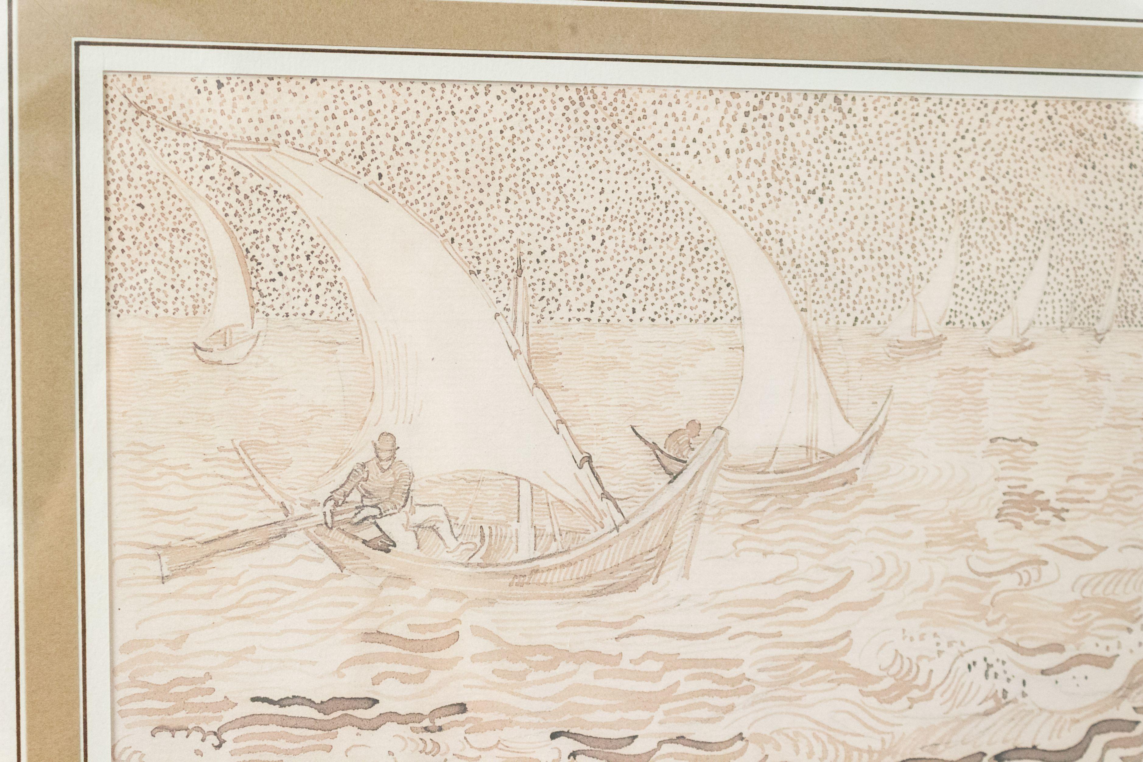 European Fishing Boats Near Saintes Maries Painting For Sale