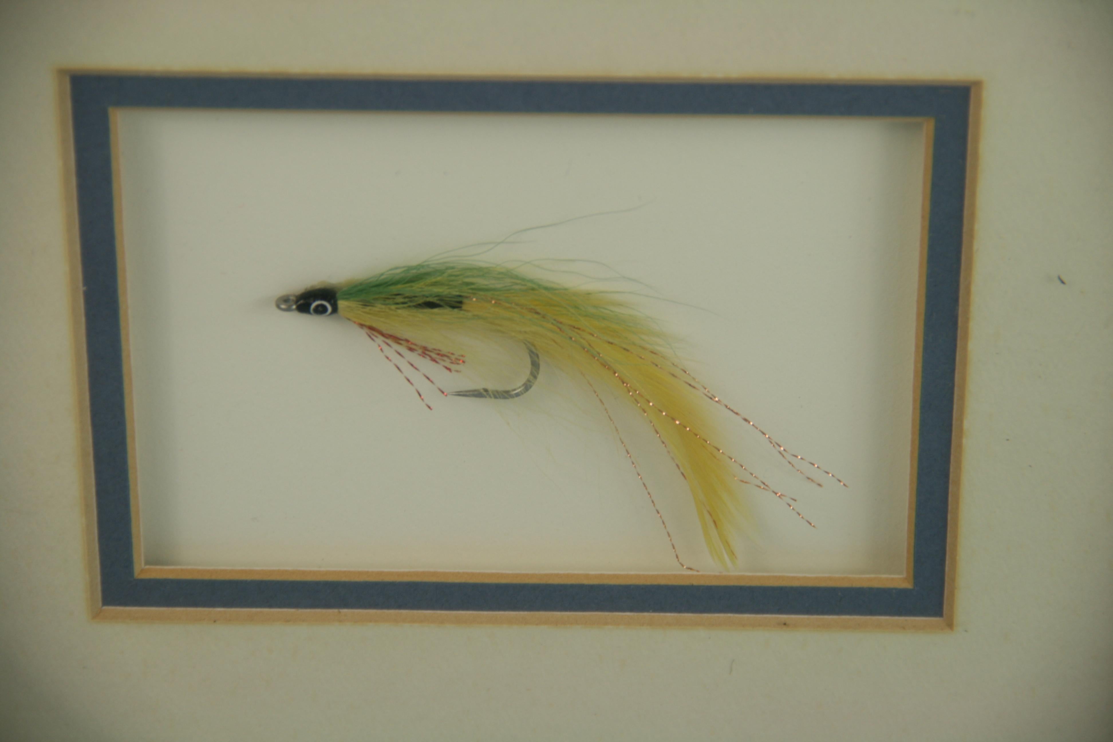 Fly Fishing Lures Diorama Wall Decoration In Good Condition In Douglas Manor, NY