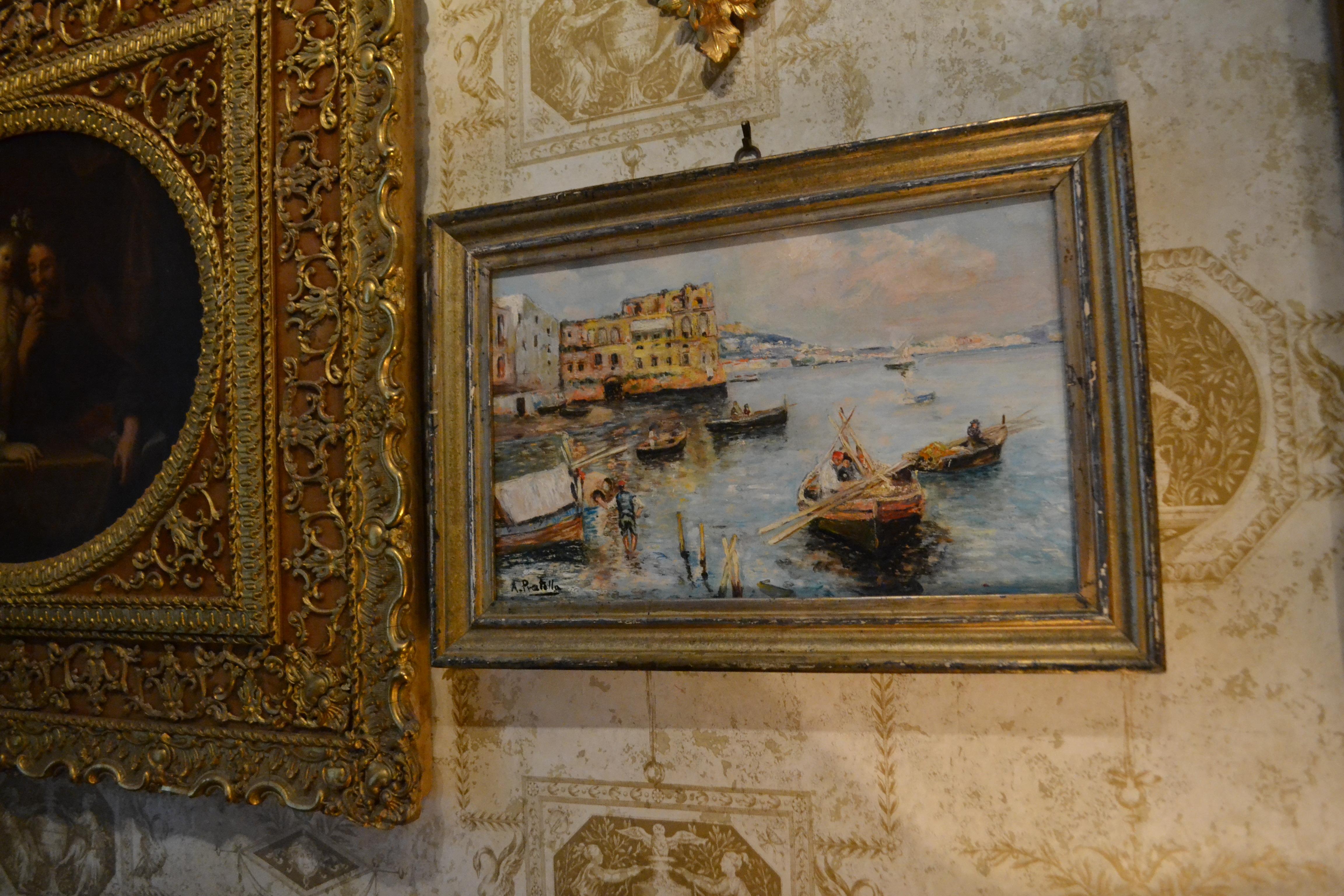 Fishing au large de Naples par l'artiste paysagiste Attilio Pratella 3