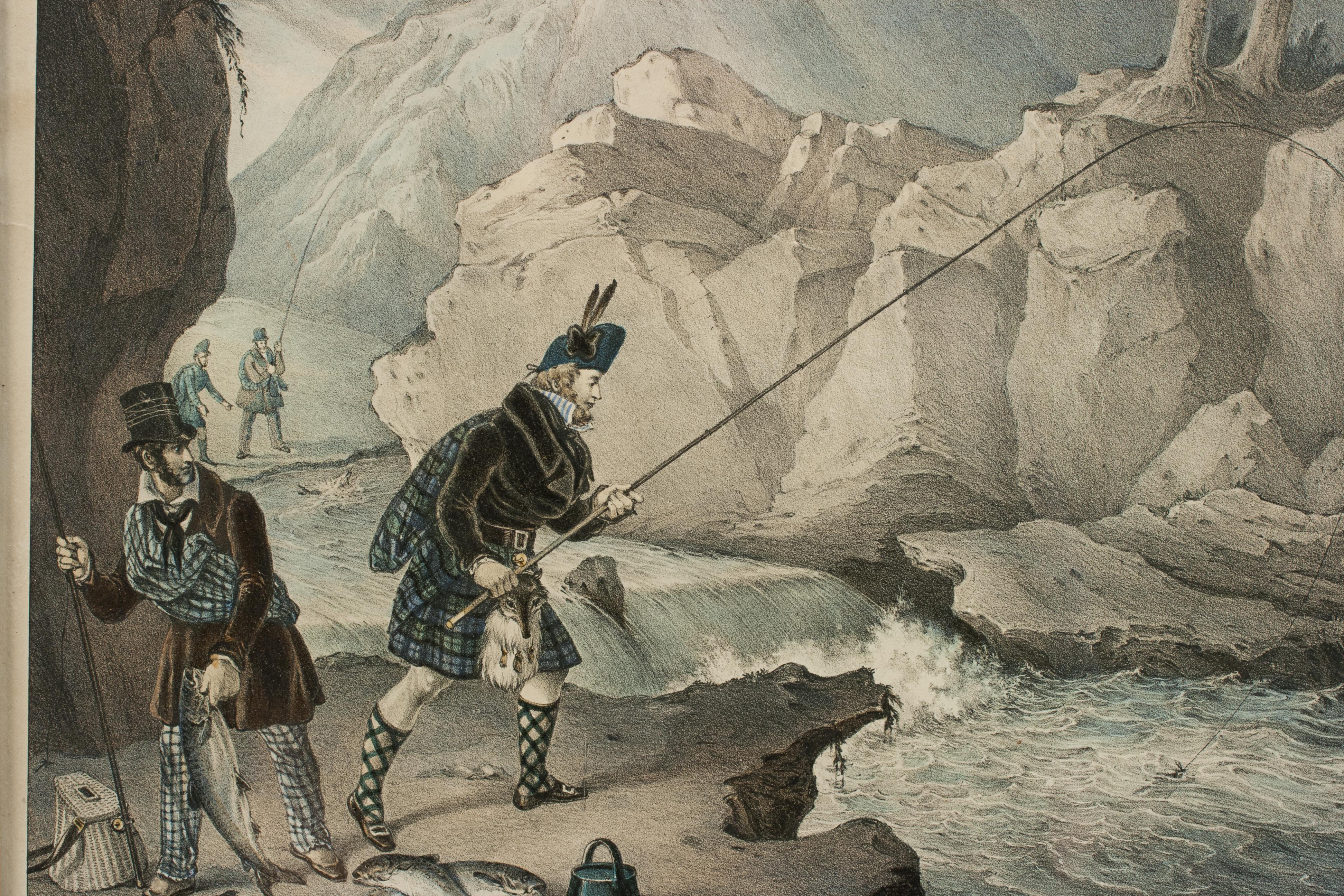 British Fishing Picture, Sporting in the Scottish Isles, Salmon Fishing, William Heath For Sale