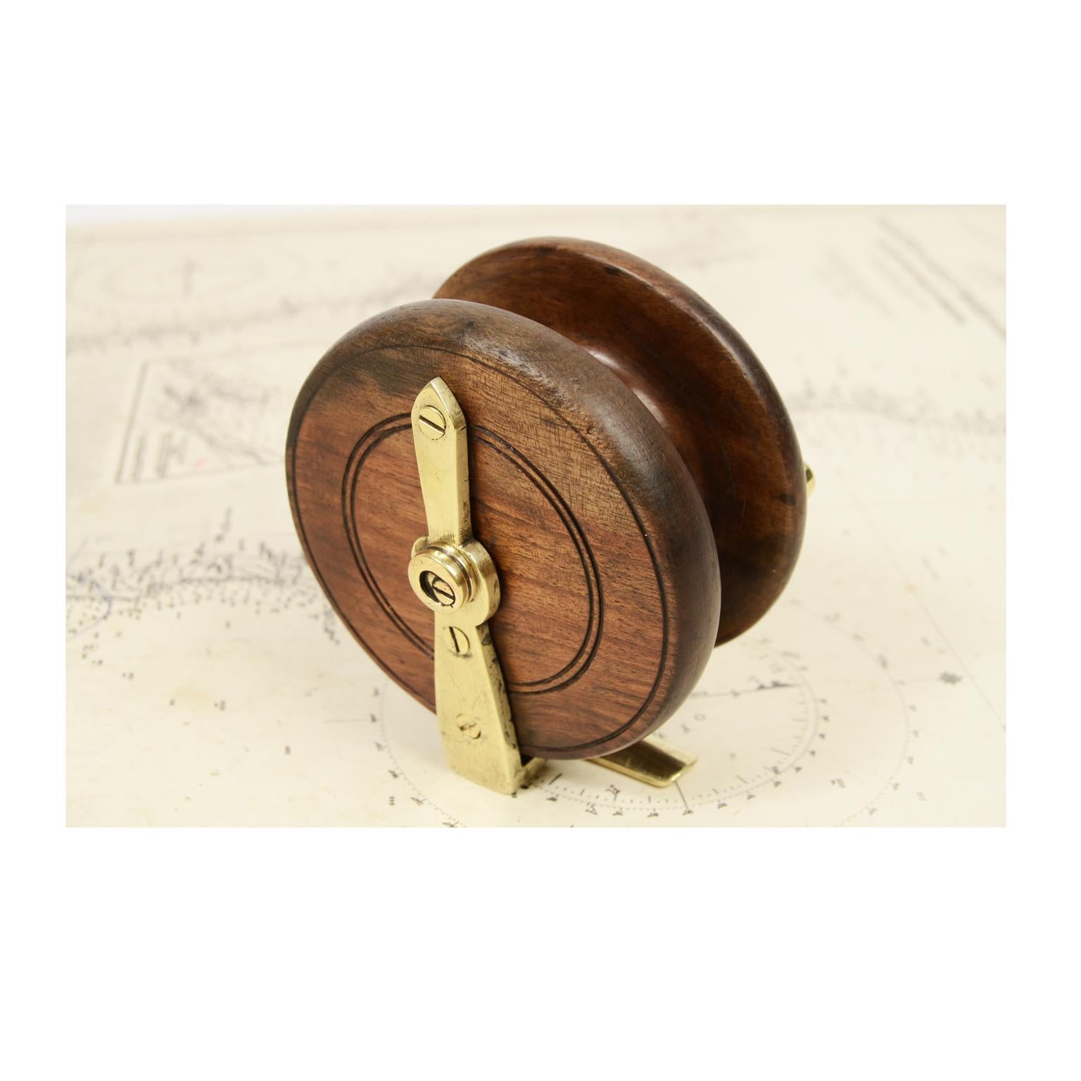 brass fishing reel