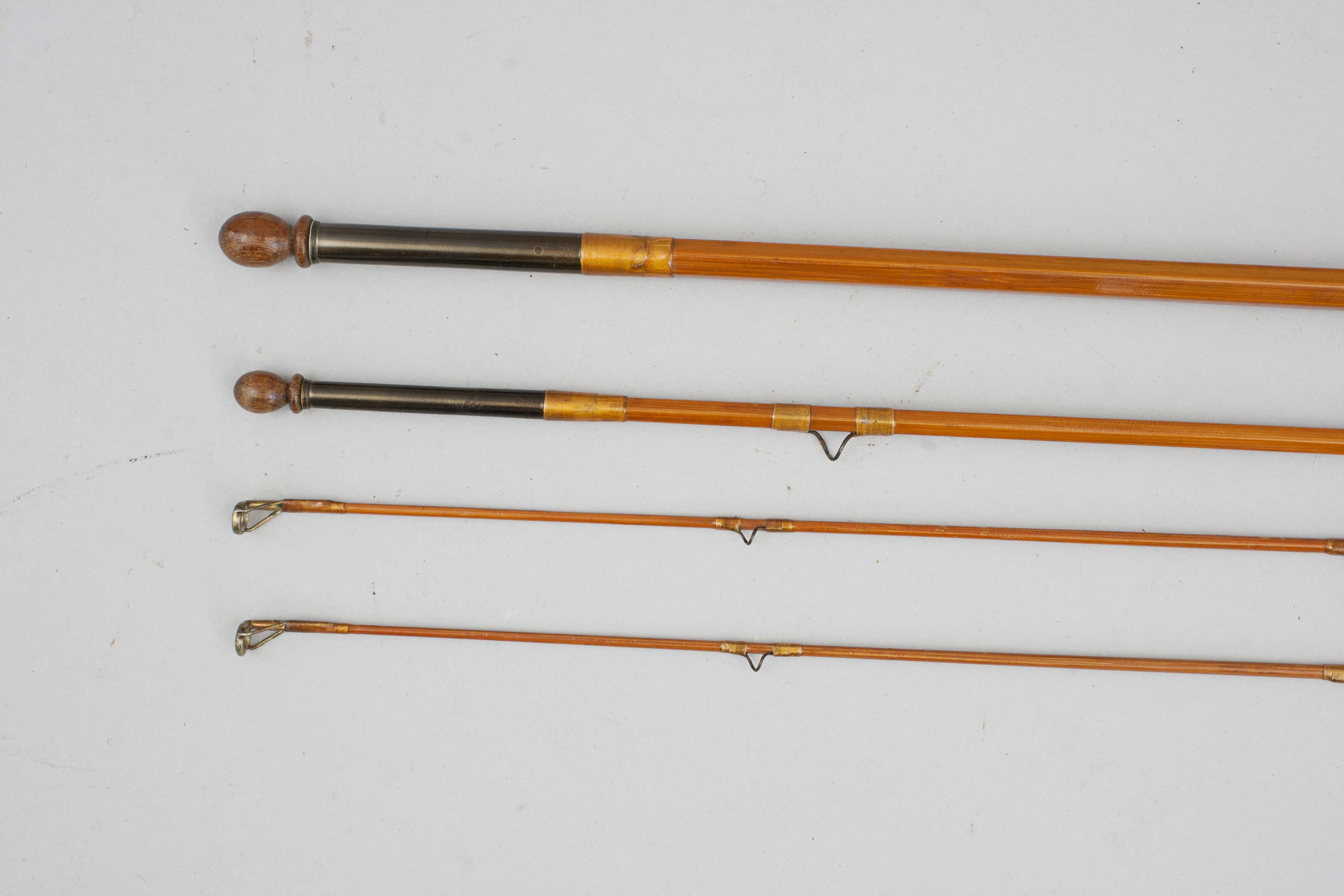 vintage steel fishing rod